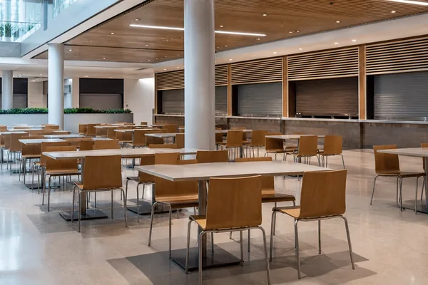 Food court and seating areas