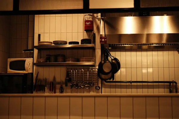 Cook line and behind equipment