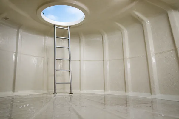 Interior surfaces disinfected